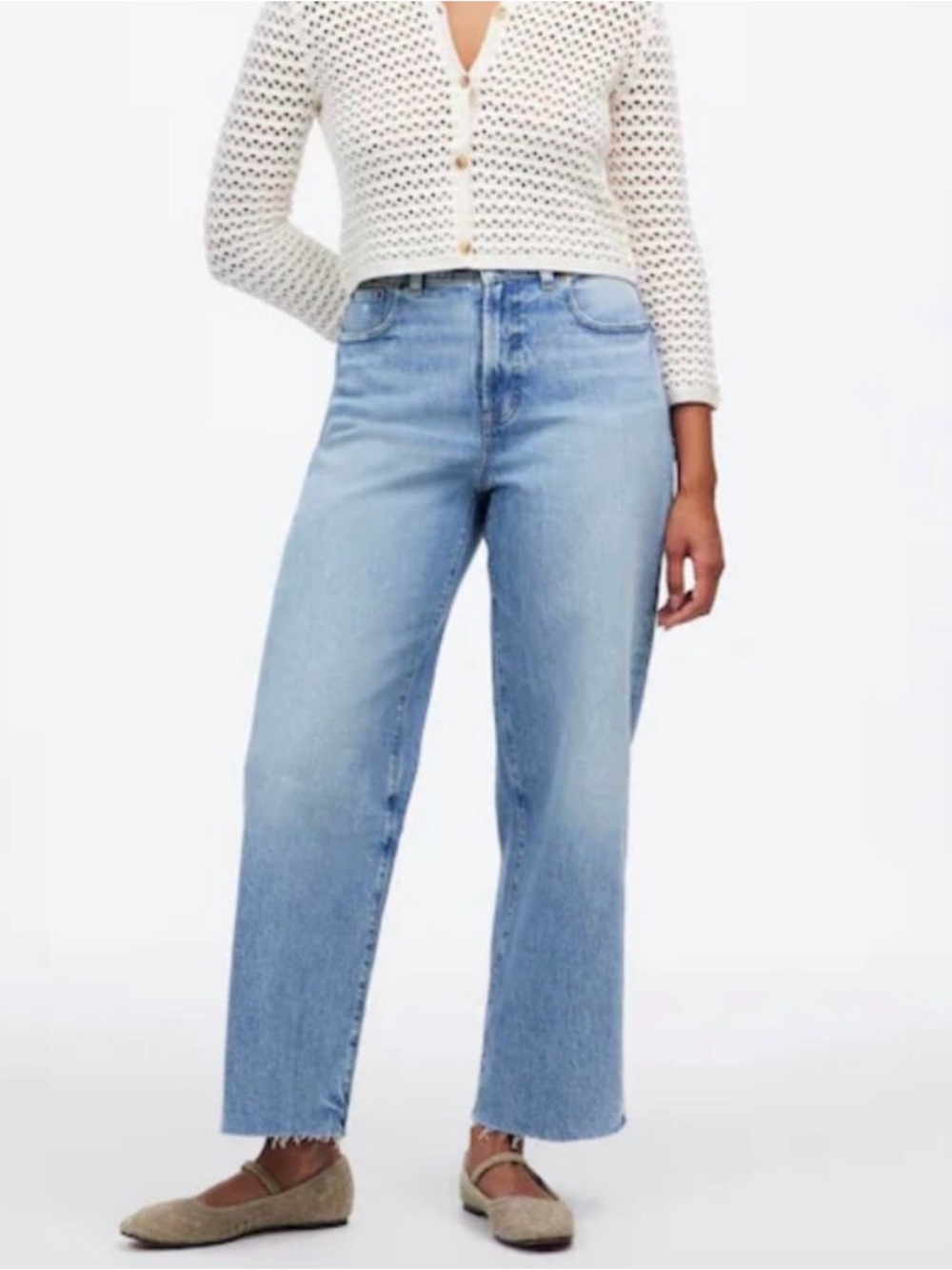 Madewell The Curvy Perfect Vintage Wide-Leg Crop Jean 24P